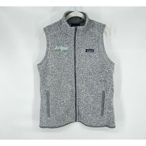 Patagonia Embroidered Better Sweater Fleece Vest Birch White Womens Size Large